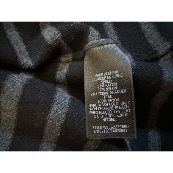 y2k Guess Jeans Black Gray Striped Size Small - Picture 6 of 6